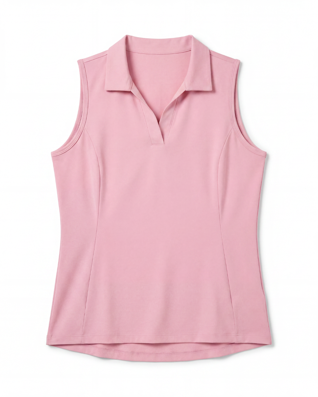 Sleeveless Polo - Light Pink