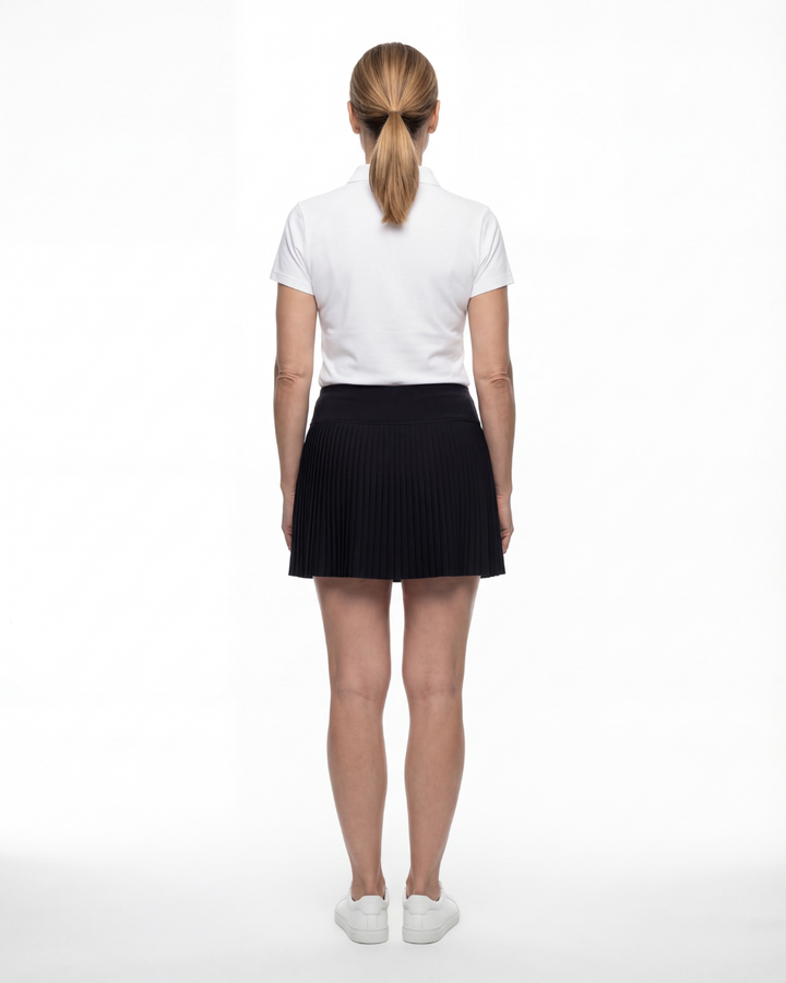 The Pleated Skort - Black