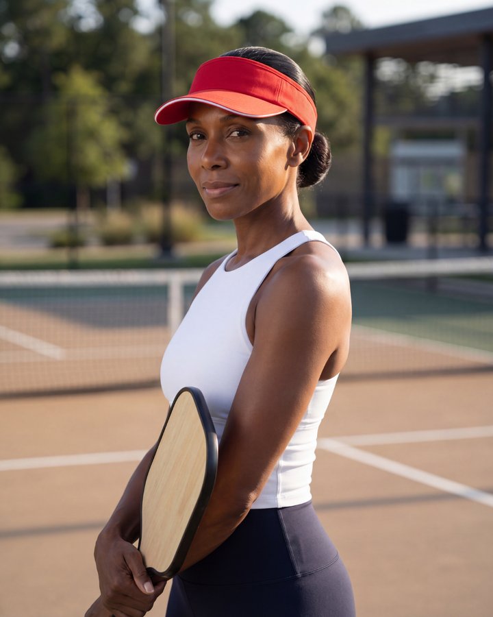 The Court Visor - Red