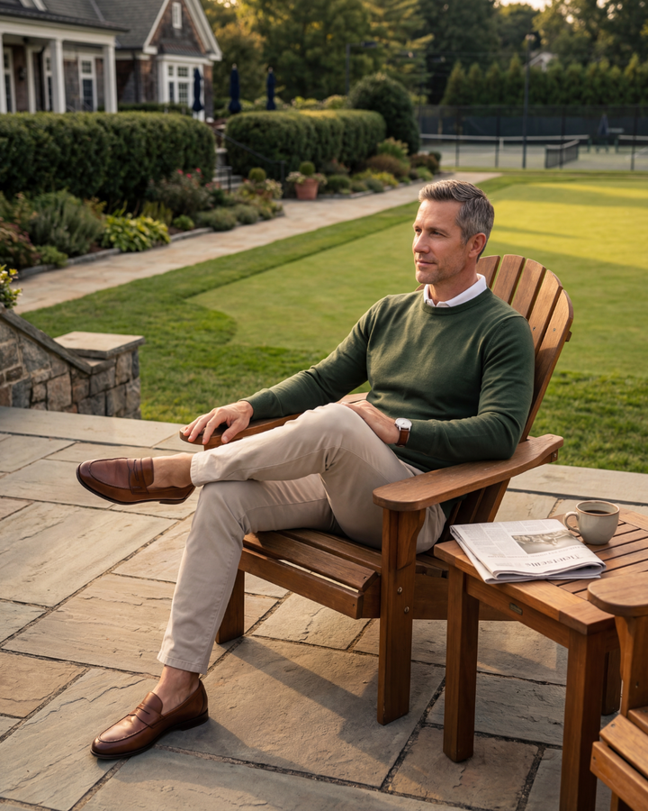 The Club Knit - Forest Green