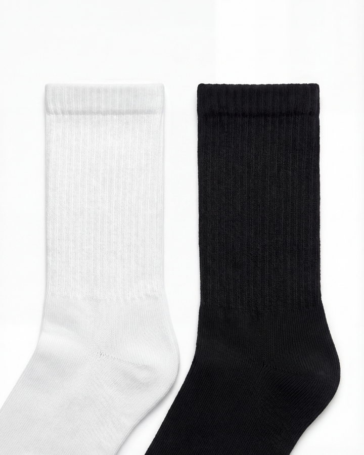 The Court Socks - 10 Pack - White and Black