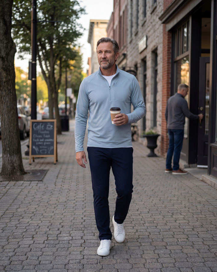The Court Pullover - Light Blue