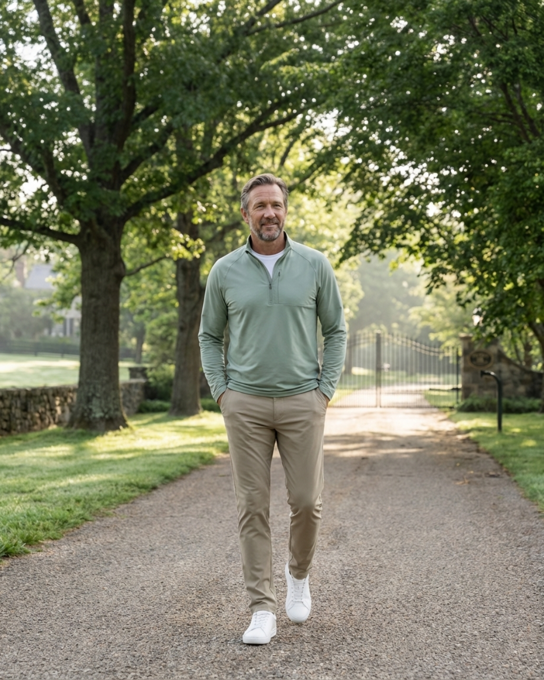 The Court Pullover - Sage Green