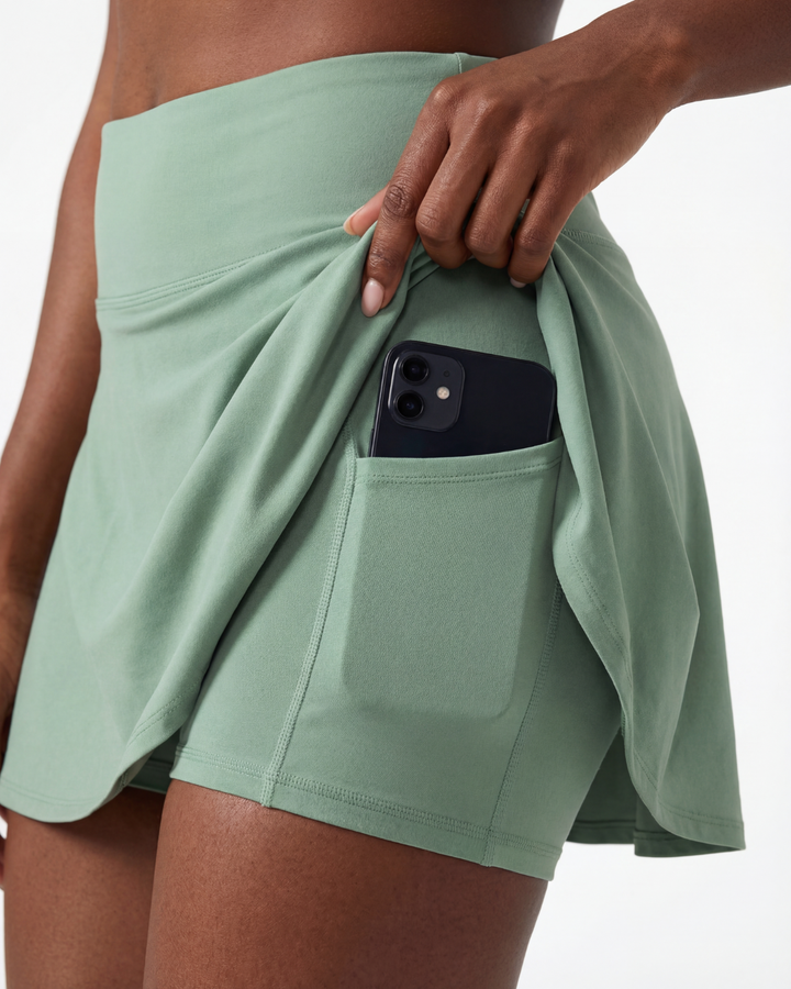 The Court Skort - Sage Green